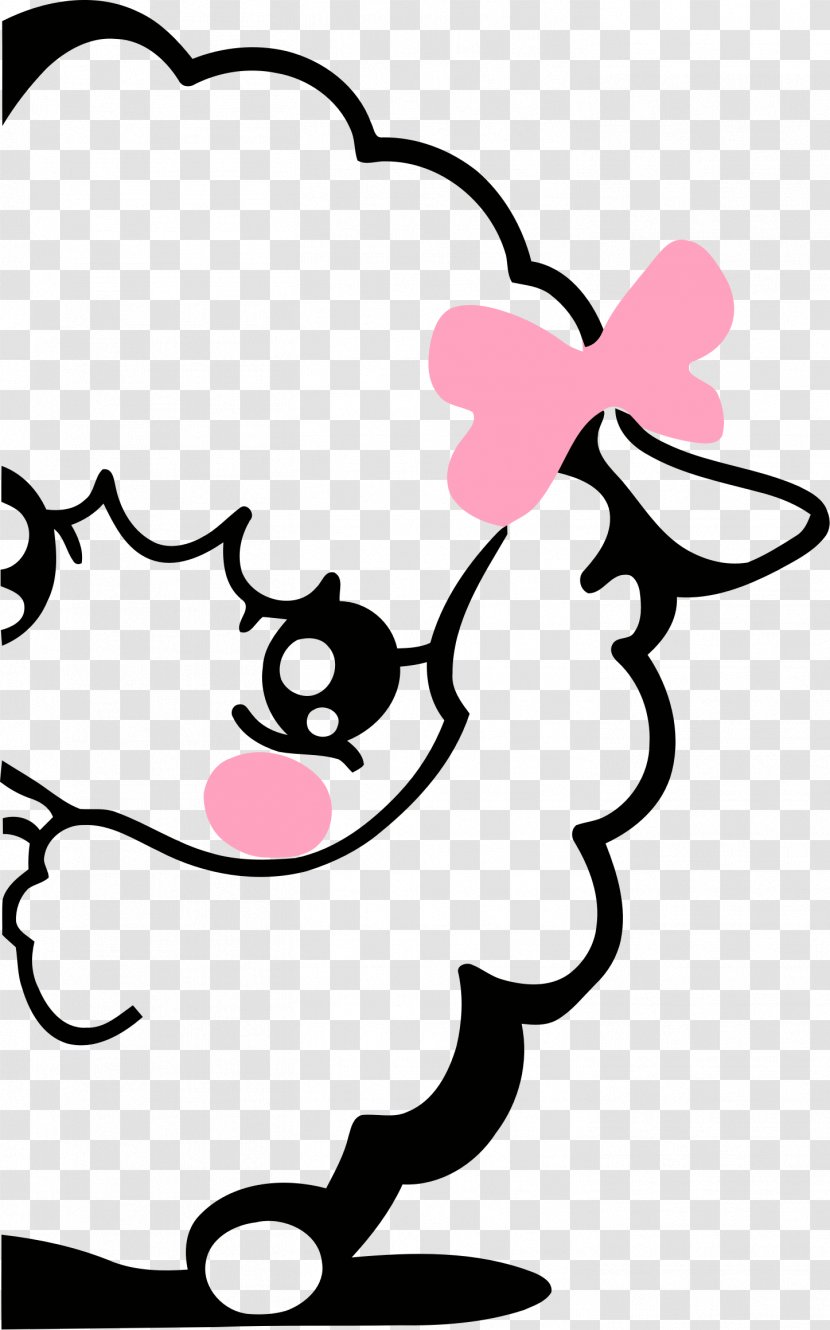 Sheep Lamb And Mutton Clip Art - Black White Transparent PNG