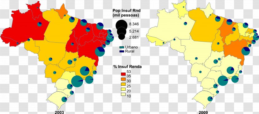Regions Of Brazil Map Income Distribution Social Issues In Poverty - Mapa Polityczna Transparent PNG