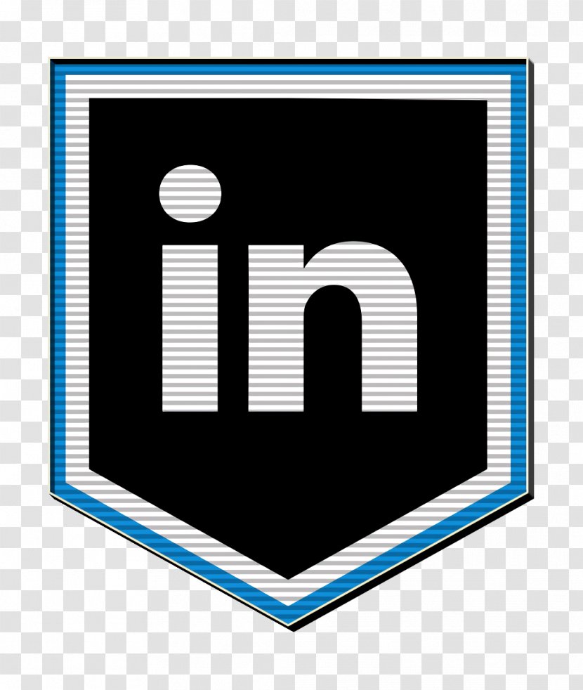 Linkedin Icon Logo Media - Social - Electric Blue Symbol Transparent PNG