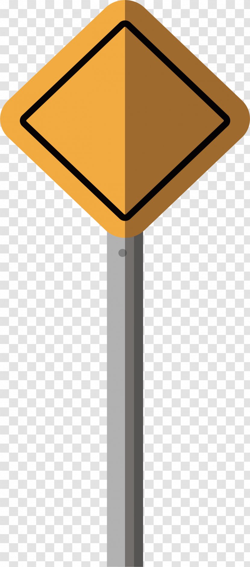 Traffic Sign - Quadrilateral - Yellow Transparent PNG