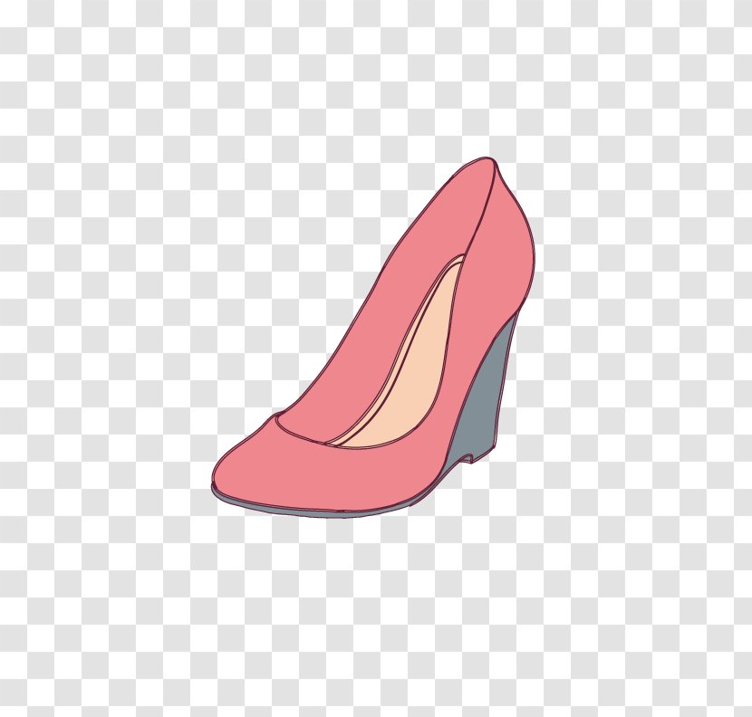 Slipper High-heeled Footwear Shoe - Walking - Pink High Heels Transparent PNG