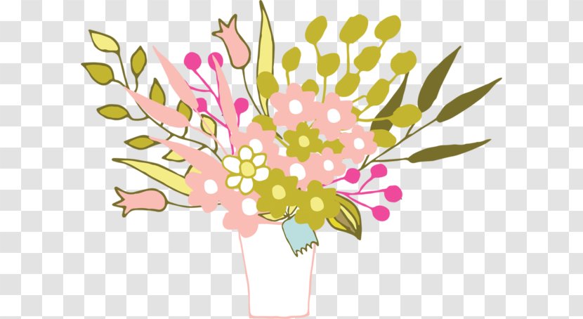 Floral Design Cut Flowers Petal Flower Bouquet - Watercolor Clipart Cartoon Transparent PNG