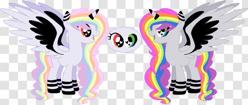 Mary Sue Winged Unicorn Pony Sonic Rainboom Character - Flower - Pastel Rainbow Transparent PNG