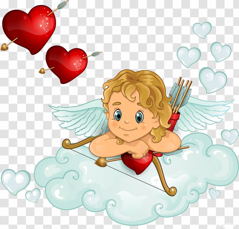 Cherub Cupid Heart Transparent PNG