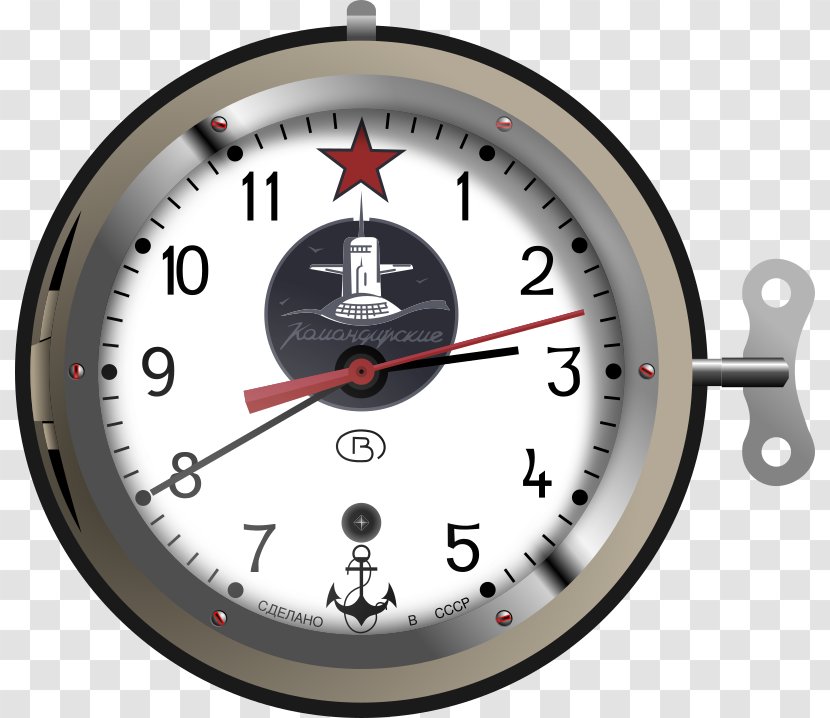 Russia Soviet Union Clock Nuclear Submarine - Flag Of The Transparent PNG