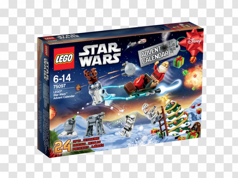 LEGO Star Wars : Microfighters Advent Calendars 75097 Calendar - Millennium Falcon - Toy Transparent PNG