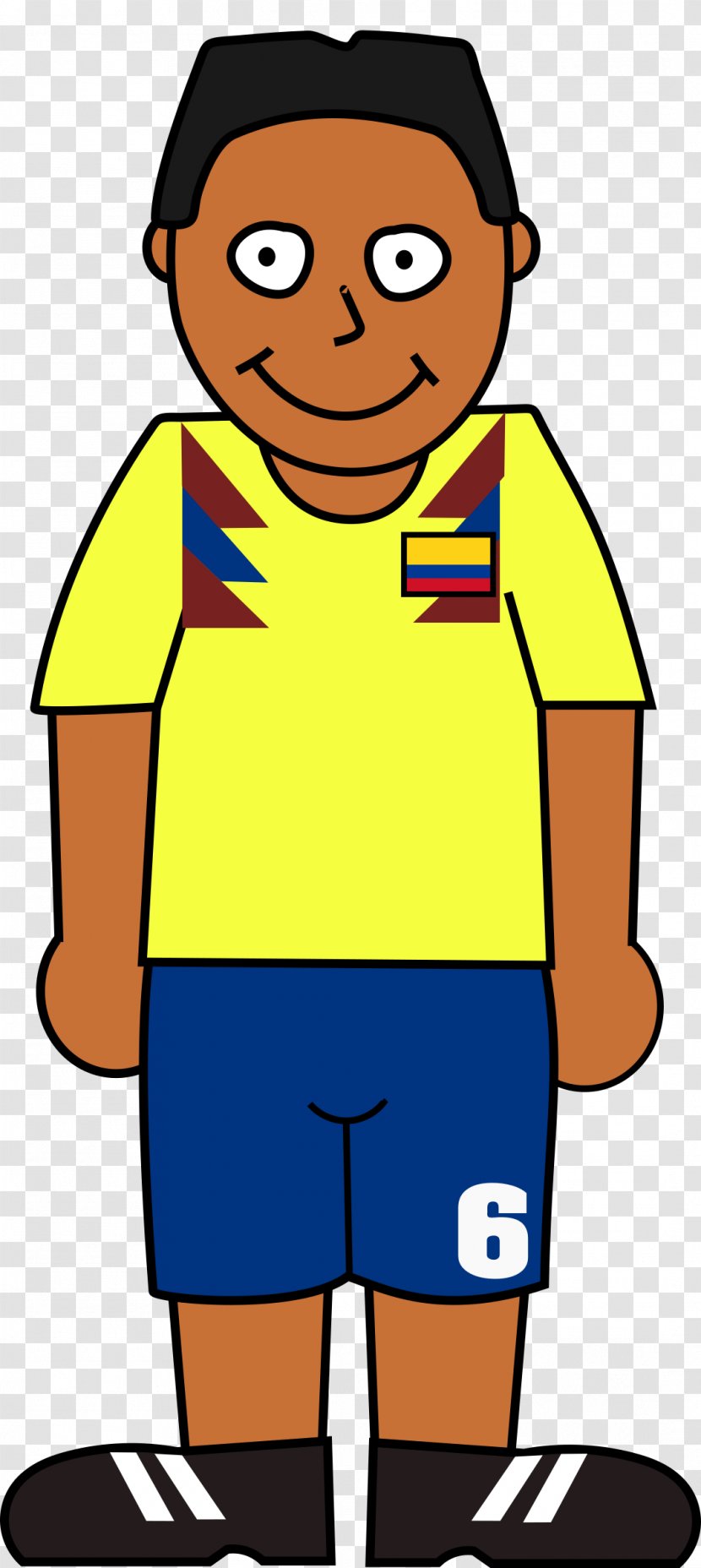 2018 World Cup Colombia National Football Team Player Clip Art - Yellow - Soccer Transparent PNG