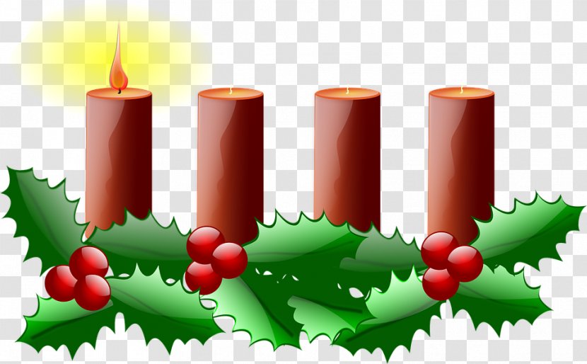Advent Sunday Wreath Clip Art - 4th Of - Church Candles Transparent PNG
