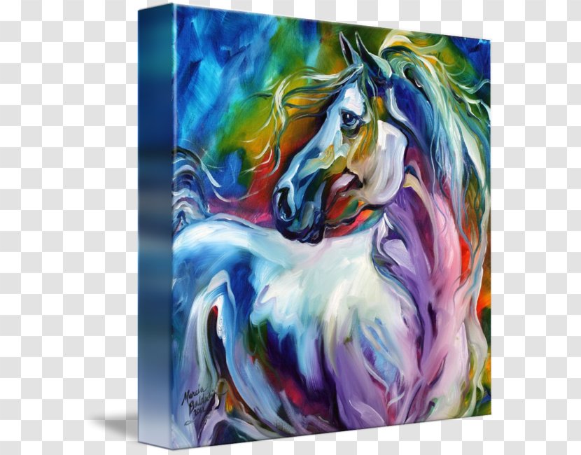 Watercolor Painting Horse Canvas Oil Transparent PNG