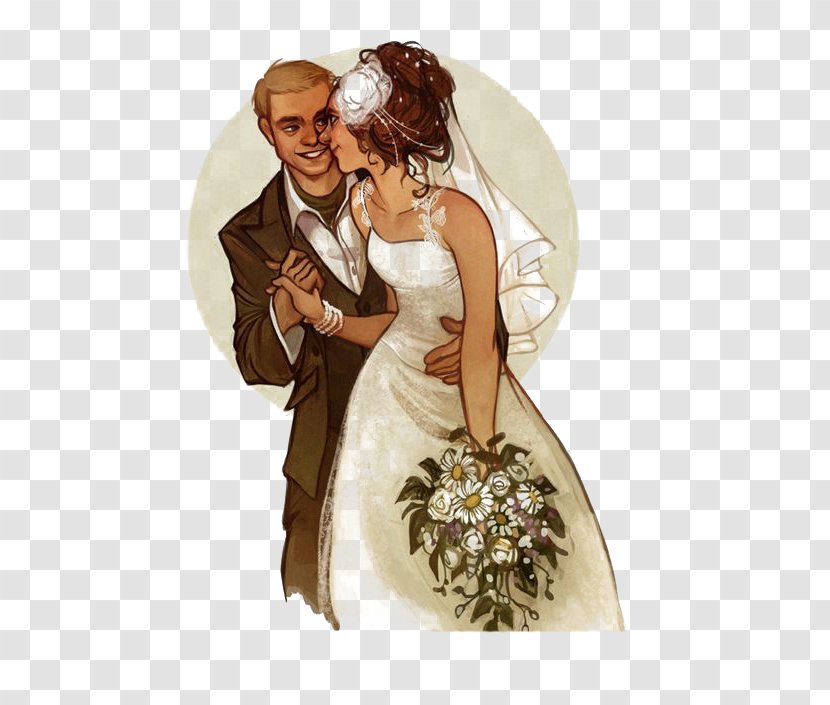 Wedding Invitation Marriage Bride Illustration - Parchment Craft - Marry Transparent PNG