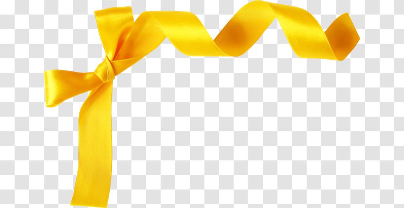 Ribbon Information Clip Art - Yellow Transparent PNG