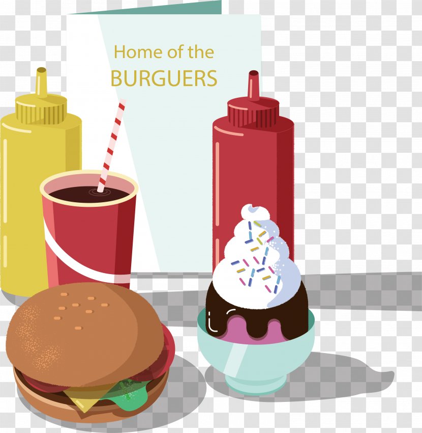 Hamburger Button Fast Food - Burger Combo Transparent PNG