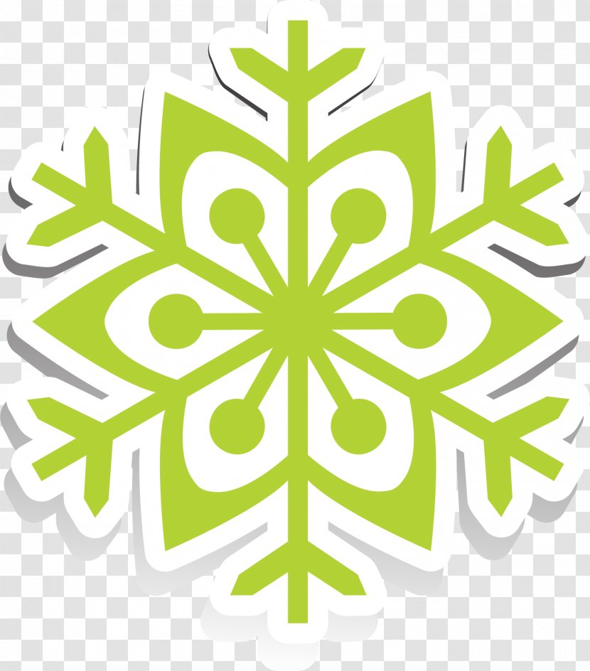 Paper Hole Punch Craft Rubber Stamp Snowflake - Scrapbooking - Simple Green Flowers Transparent PNG