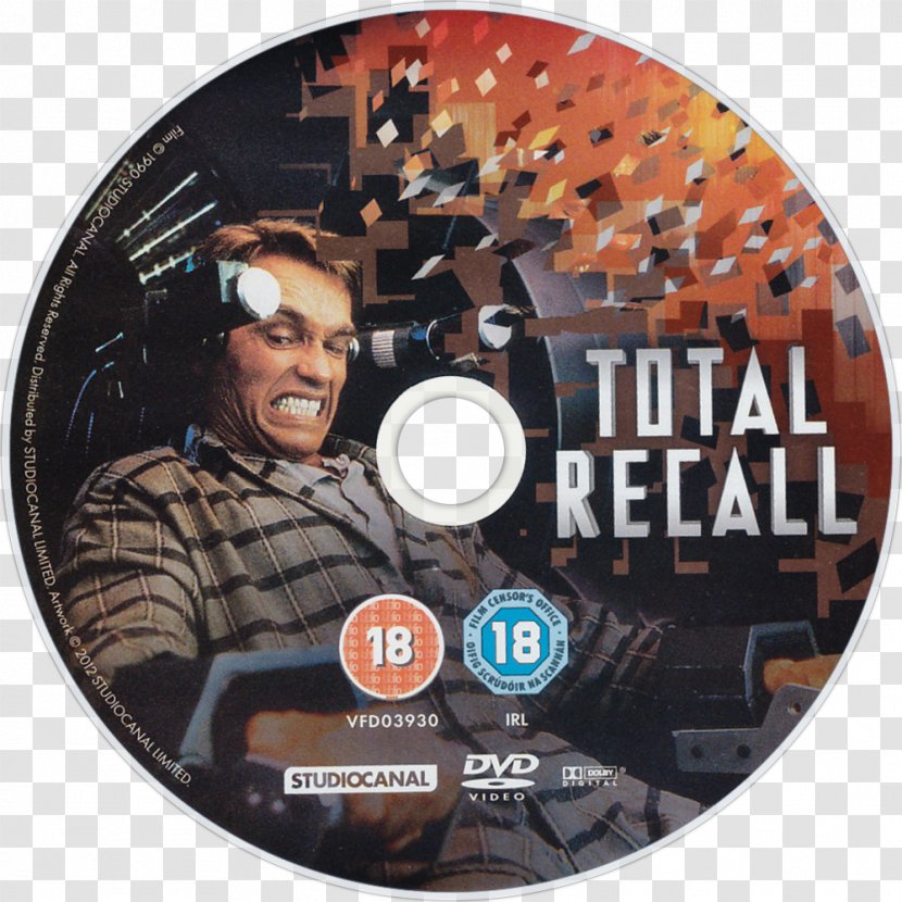Total Recall DVD Blu-ray Disc STXE6FIN GR EUR Mongrel Media - Stxe6fin Gr Eur - Cover Dvd Transparent PNG