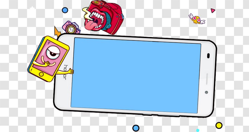 Mobile Phone Cartoon Clip Art - Play Transparent PNG
