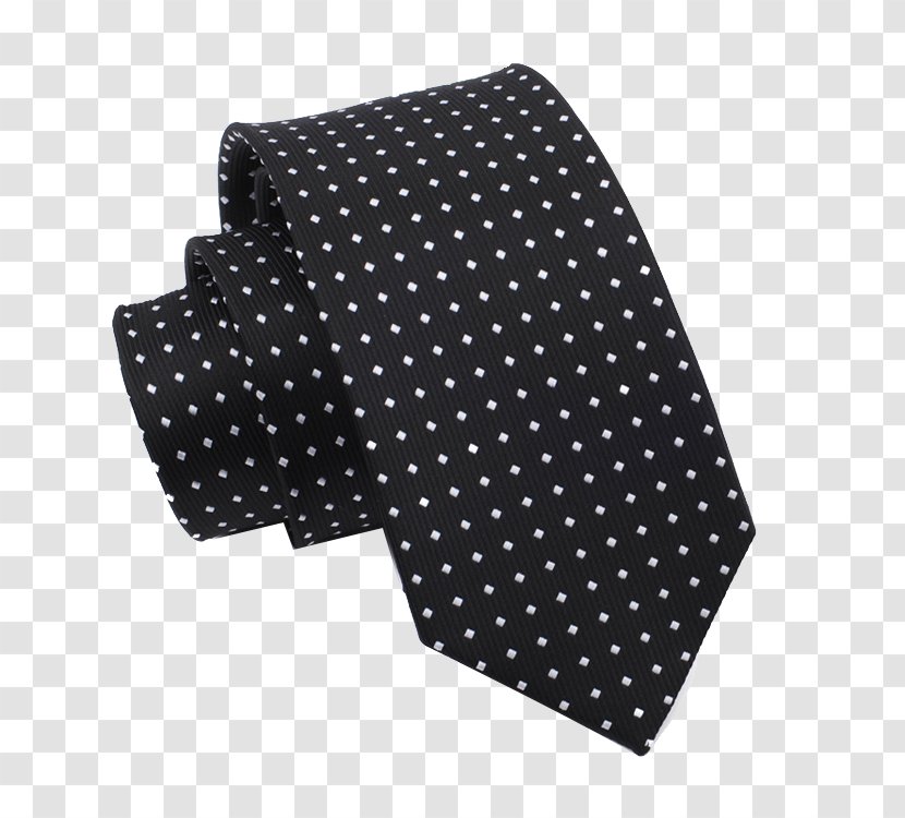 Necktie Polka Dot Formal Wear - Fashion Accessory - White Dots Black Tie Transparent PNG