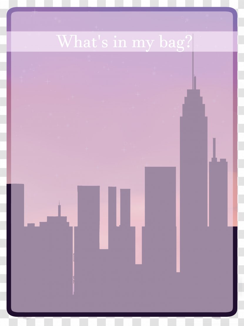 Skyline Pink M Sky Plc Font - Blank Bags Transparent PNG