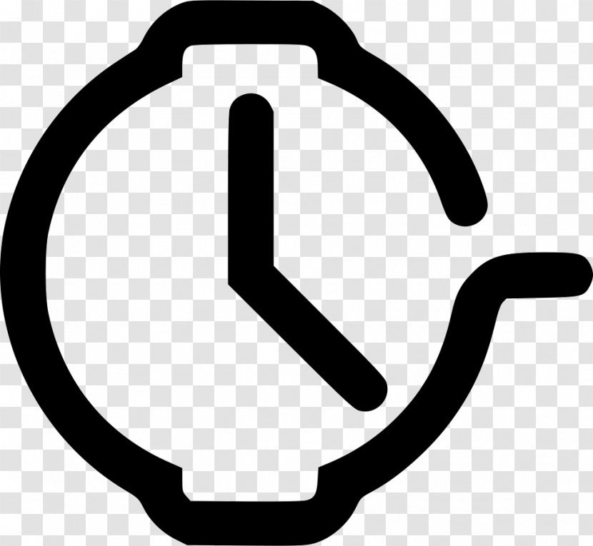 Clockwise Clip Art - Black And White - Icon-clock Transparent PNG