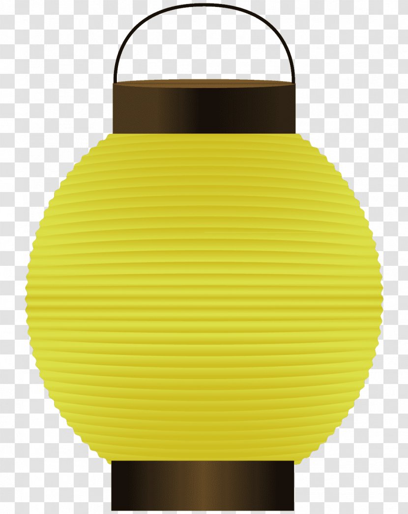 Chōchin Lighting Yellow - Illust Transparent PNG