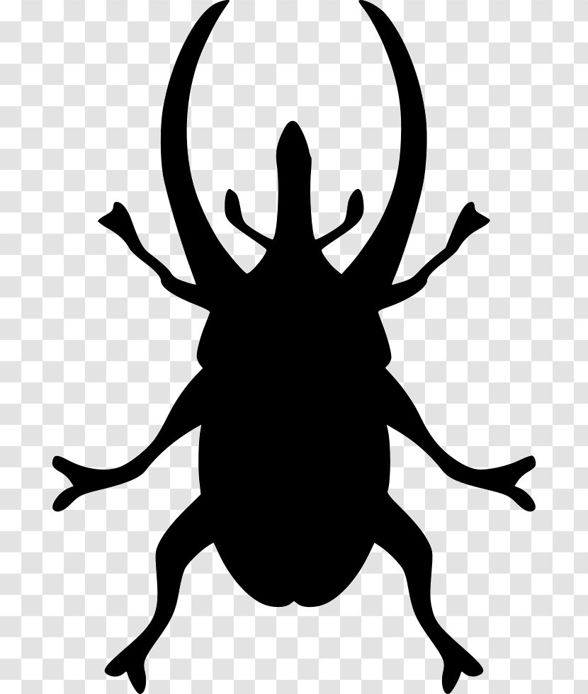 Black Insect Silhouette White Clip Art - Artwork Transparent PNG