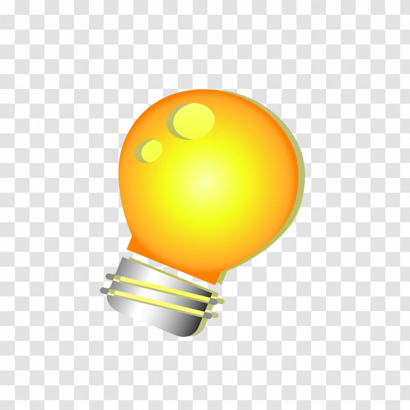 Incandescent Light Bulb Yellow Transparent PNG