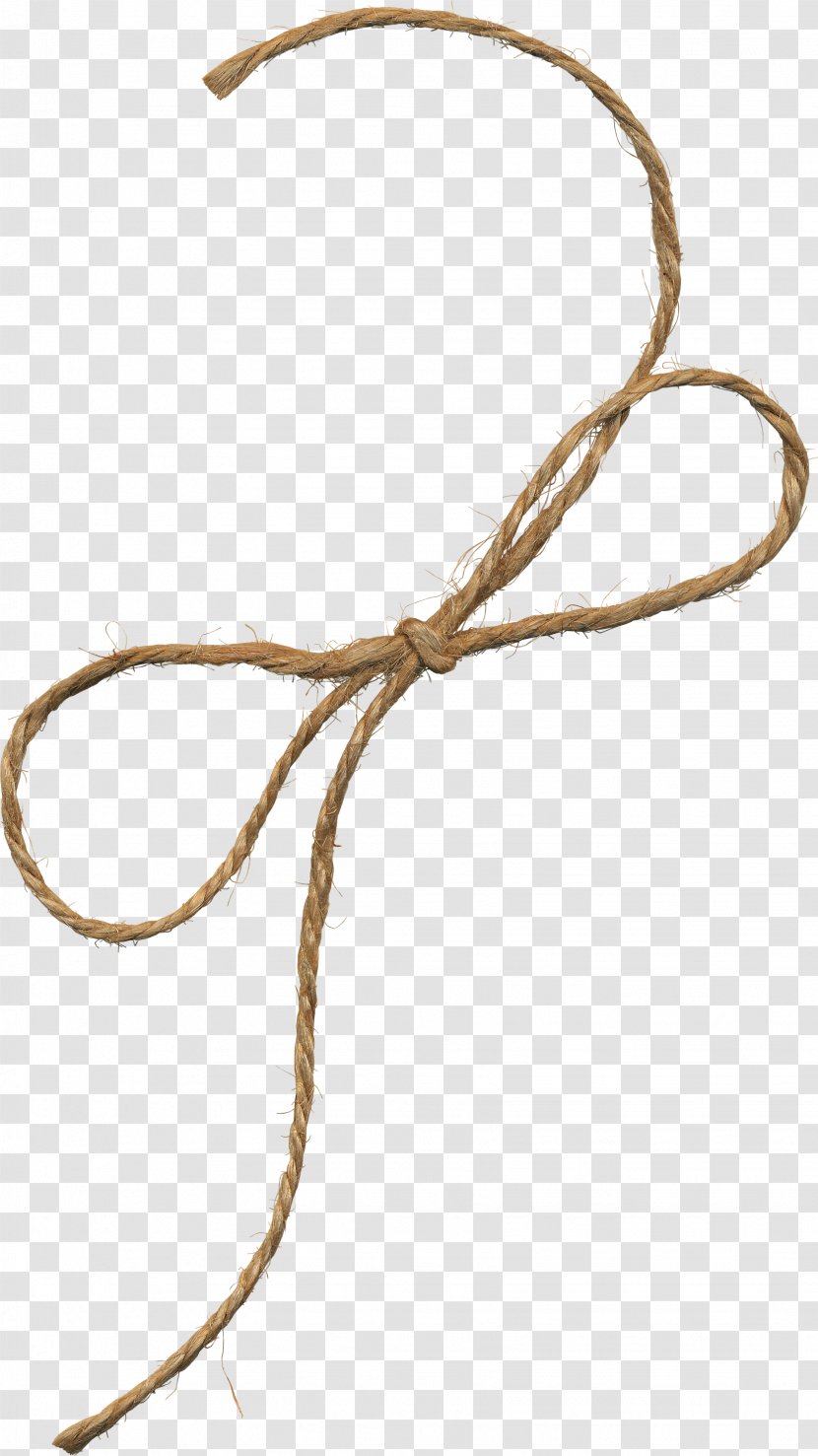 Rope Hemp Shoelace Knot - Bow Transparent PNG