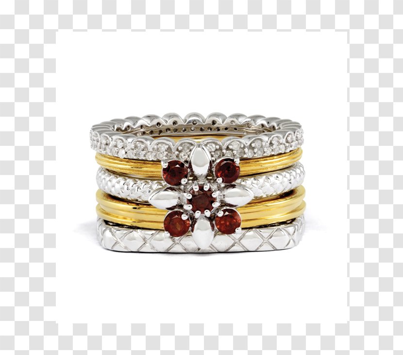 Ruby Silver Bangle Bling-bling Gold - Plating Transparent PNG