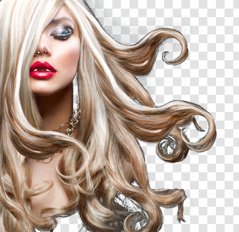 Blond Hair Care Artificial Integrations Beauty Parlour - Long - Smooth Yellow Transparent PNG