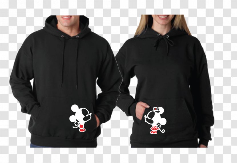 Mickey Mouse Minnie Hoodie T-shirt Sweater - Just Married Transparent PNG