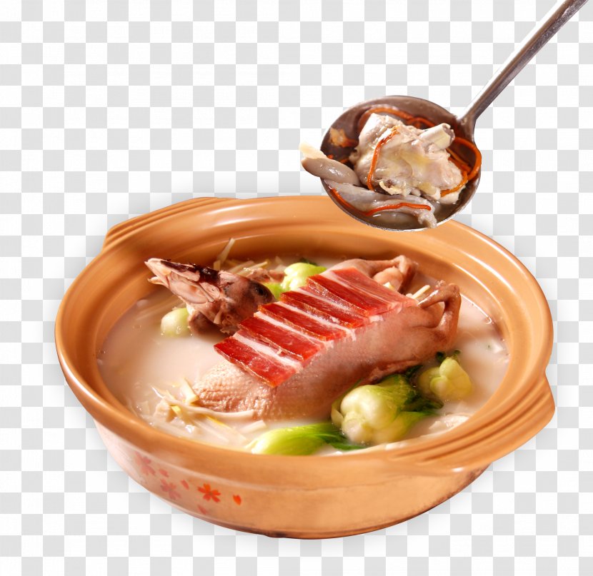 Ham Chinese Cuisine Duck Soup Cooking - Shanghai Green Transparent PNG