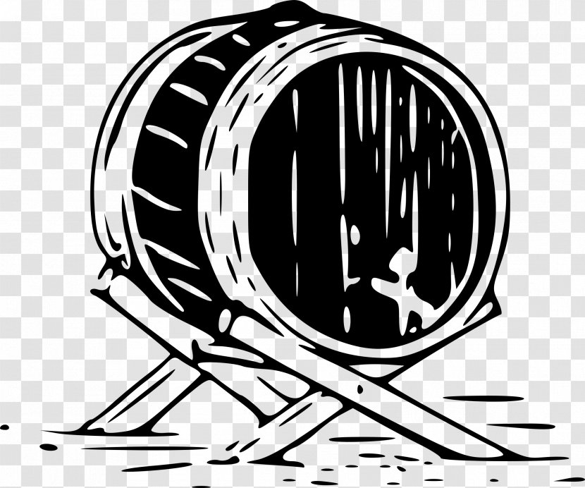 Beer Cask Ale Keg Barrel - Monochrome Transparent PNG