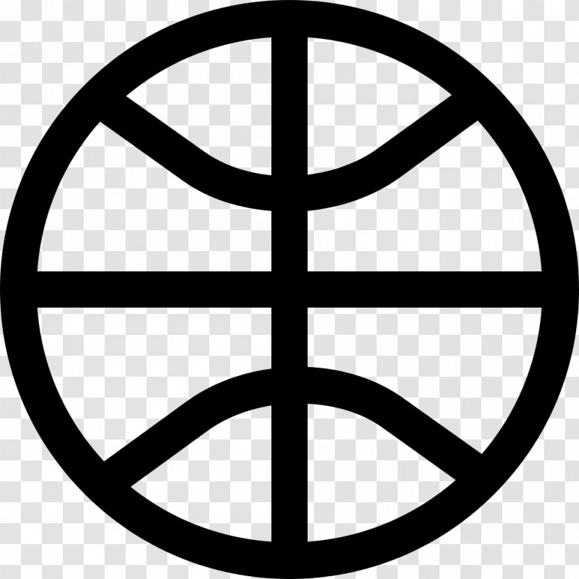 Basketball - Black And White - Symmetry Transparent PNG