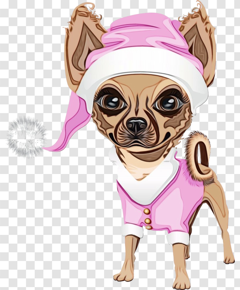 Dog Pug Pink Cartoon Snout Transparent PNG