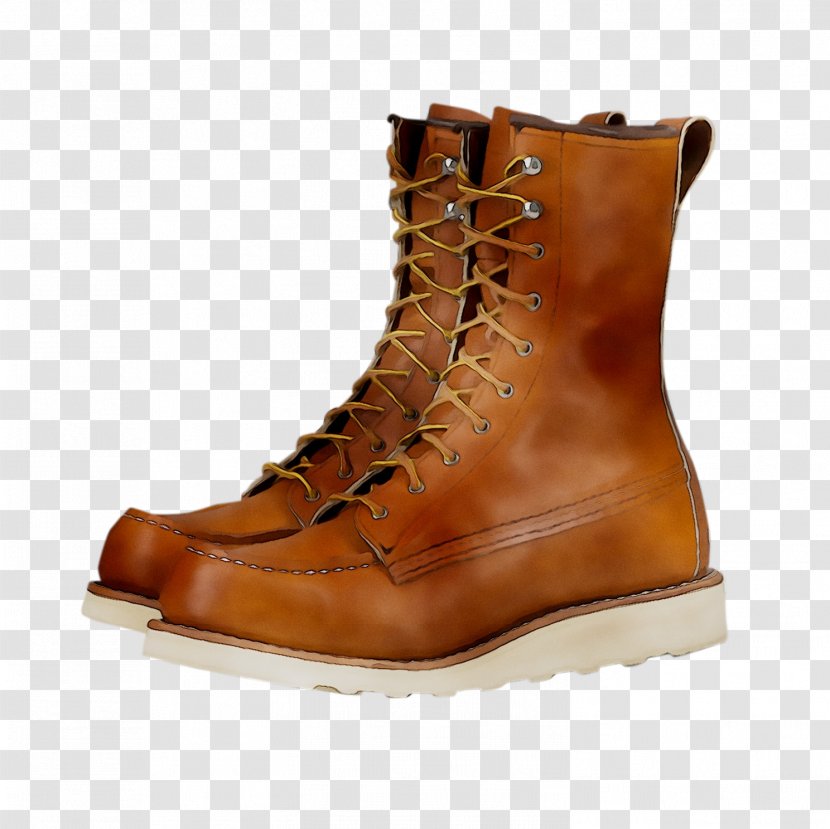 Leather Shoe Boot - Tan Transparent PNG