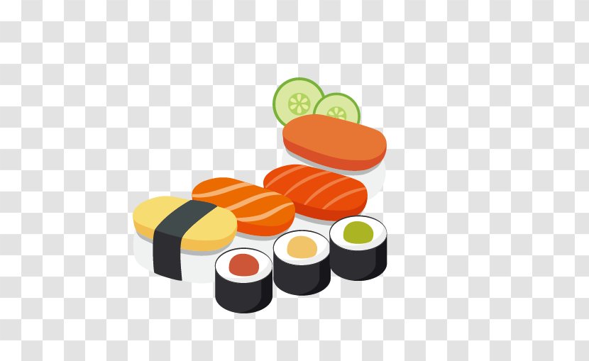 Japanese Cuisine Dorayaki Tempura Sushi - Cartoon Food Transparent PNG