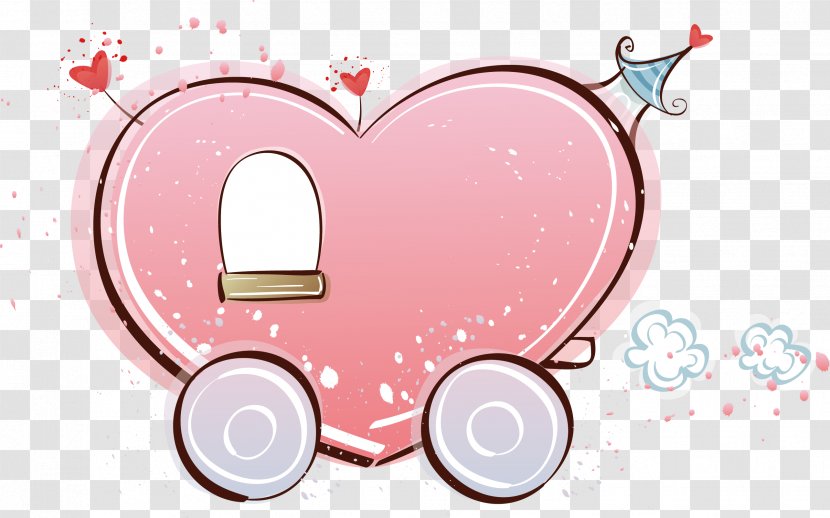 Cartoon Couple Wallpaper - I Love Pumpkin Car Transparent PNG