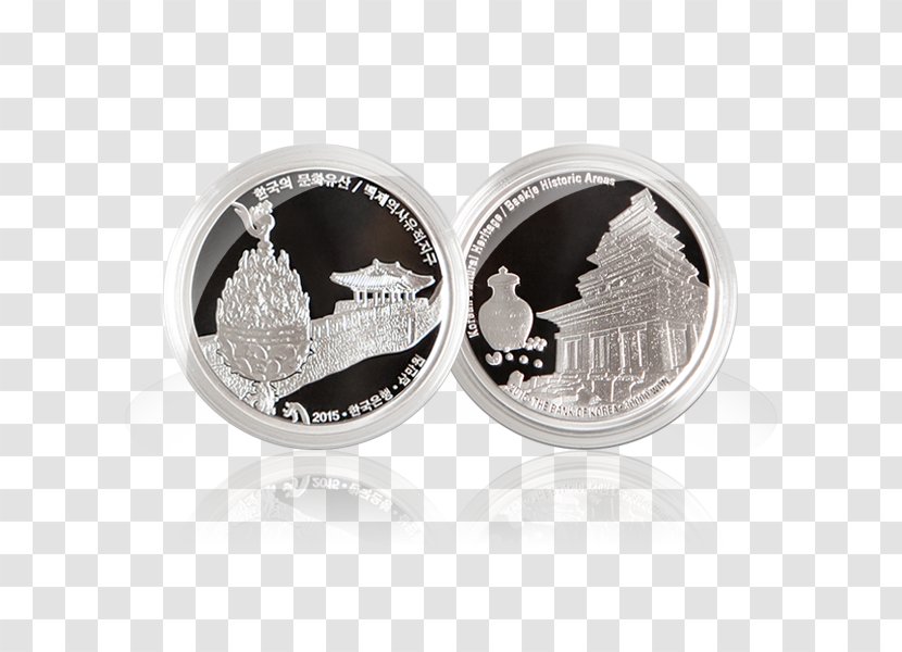 Silver Coin Cufflink Transparent PNG