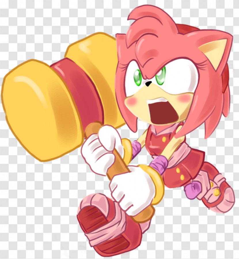 Amy Rose Sonic The Hedgehog 2 Adventure Unleashed Boom: Rise Of Lyric - Cartoon Transparent PNG