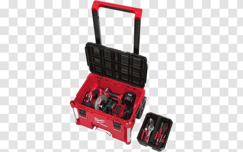 Milwaukee 48-22-8426 Packout Rolling Tool Box 22 In. Modular Storage System Electric Corporation Boxes - Systems Organizer Transparent PNG
