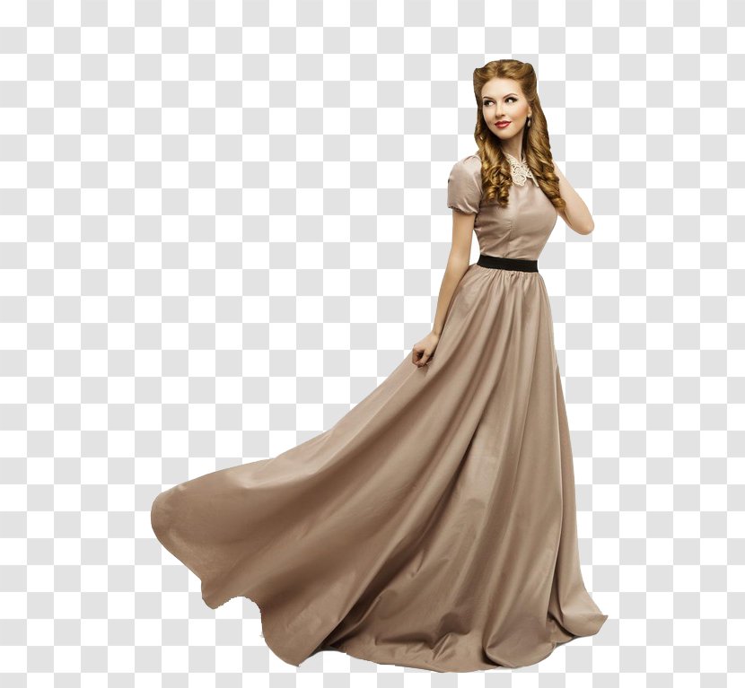 Dress Evening Gown Stock Photography Model - Neck - Cinderella Transparent PNG