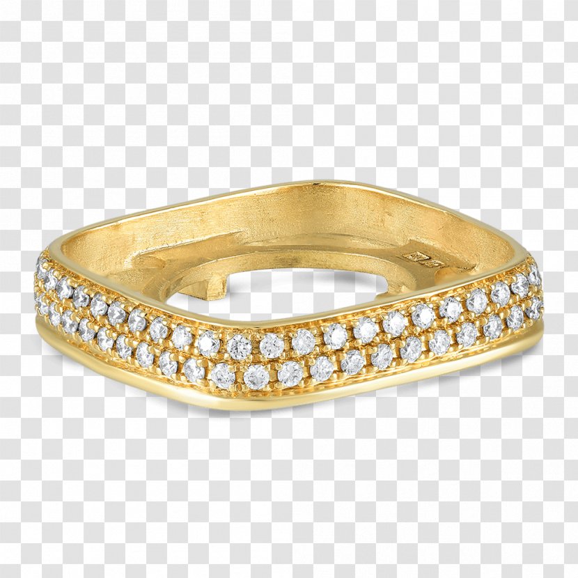 Bling-bling Silver Bangle Diamond Bling - Wedding Ring Transparent PNG