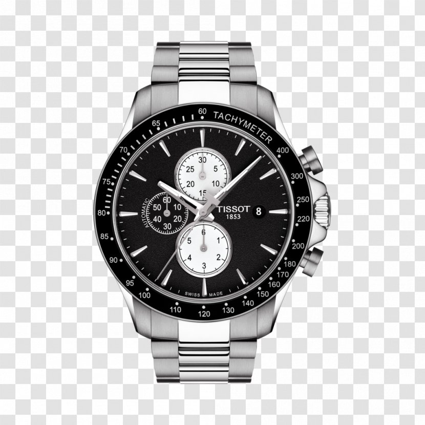 Tissot V8 Quartz Chronograph Automatic Watch - Bracelet Transparent PNG