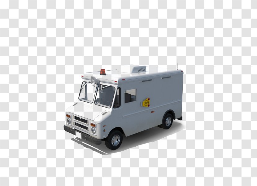 Ice Cream Van Car Compact - Cart - White Truck Transparent PNG