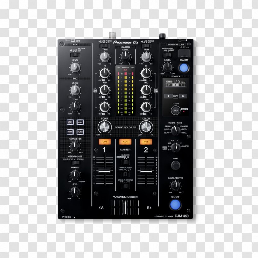 Audio Mixers DJ Mixer Pioneer DJM-450 - Tree - Frame Transparent PNG