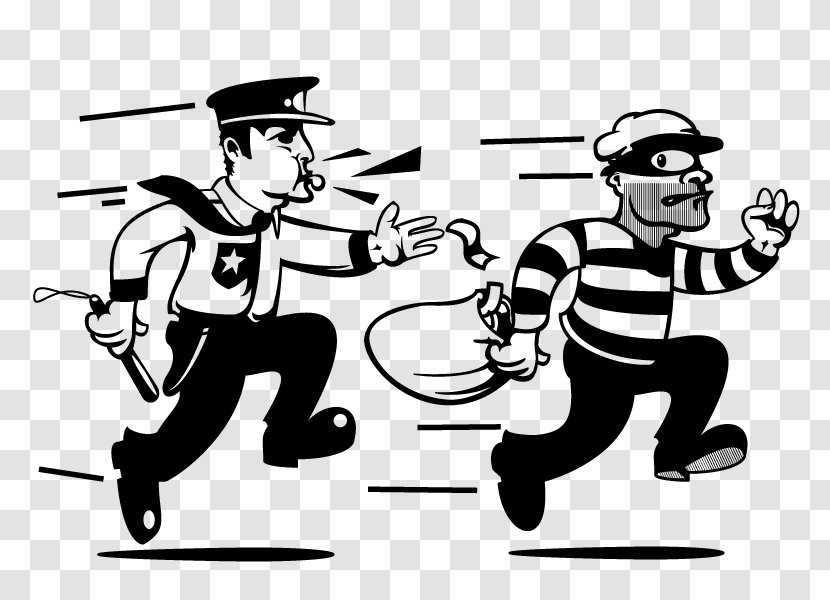 Police Cartoon - Style Stencil Transparent PNG