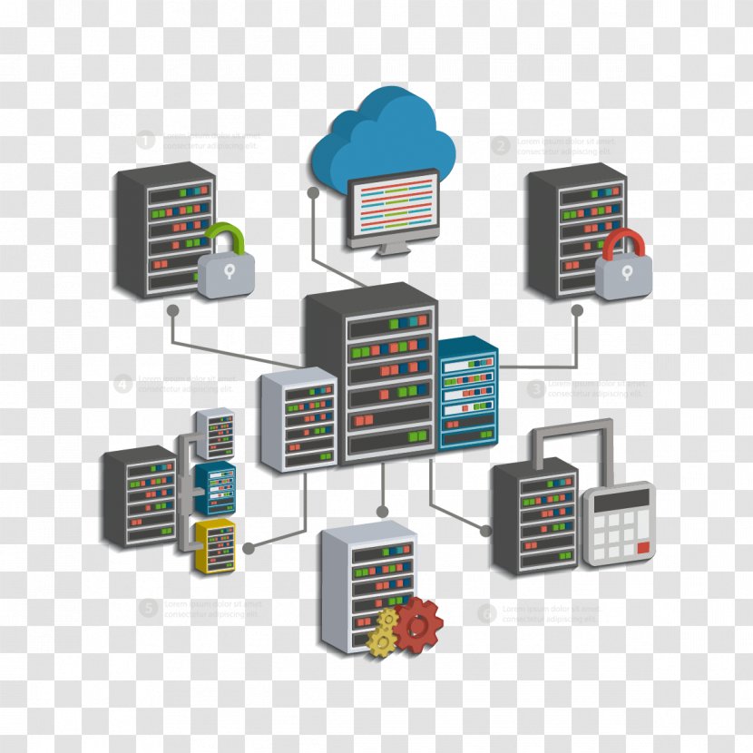 Server Data Icon - Center - And Icons Transparent PNG