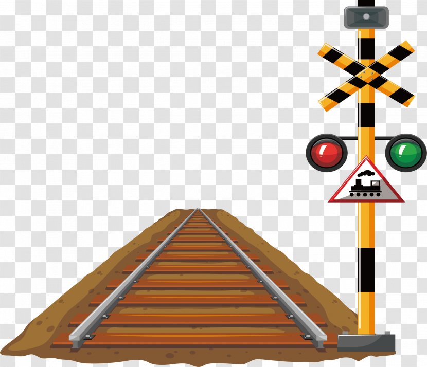 Rail Transport Train Railway Signal Traffic Light - Royaltyfree - Plank Road Transparent PNG