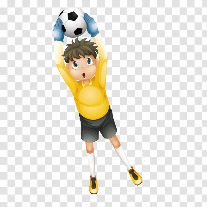 Cartoon Sport Ball - Yellow - Vector Catch The Transparent PNG