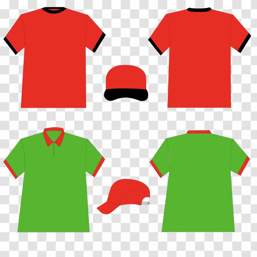 T-shirt Clothing Template Hat - Sportswear - Men And Women Uniforms Hats Transparent PNG
