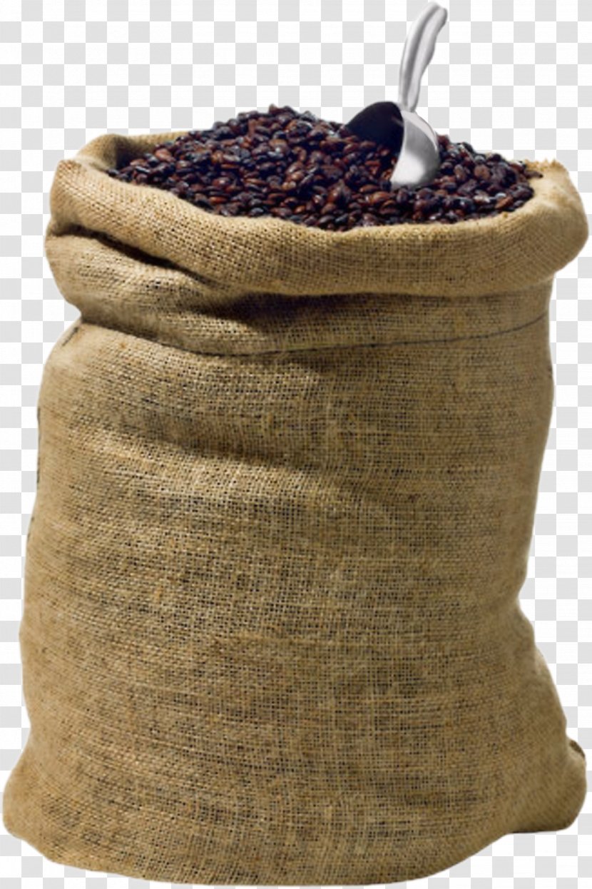 Coffee Gunny Sack Clip Art - Black Beans Transparent PNG
